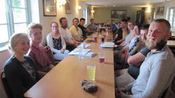Exmoor Young Voices meeting at The Rest and Be Thankful Inn, Wheddon Cross