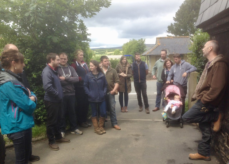 Exmoor Young Voices members on the self build tour, speaking to the owners of self build properties on Exmoor.
